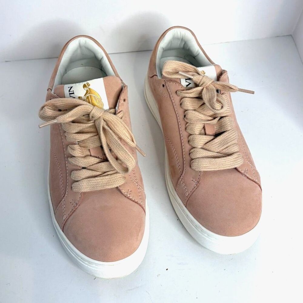 Lanvin Wmns DDBO Low Top Suede Pink Sneaker Size 37 / 6.5